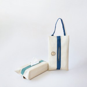 Hanging Tissue Holder Green